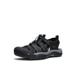 Men's Newport Leather Sandal | Black/Steel Grey