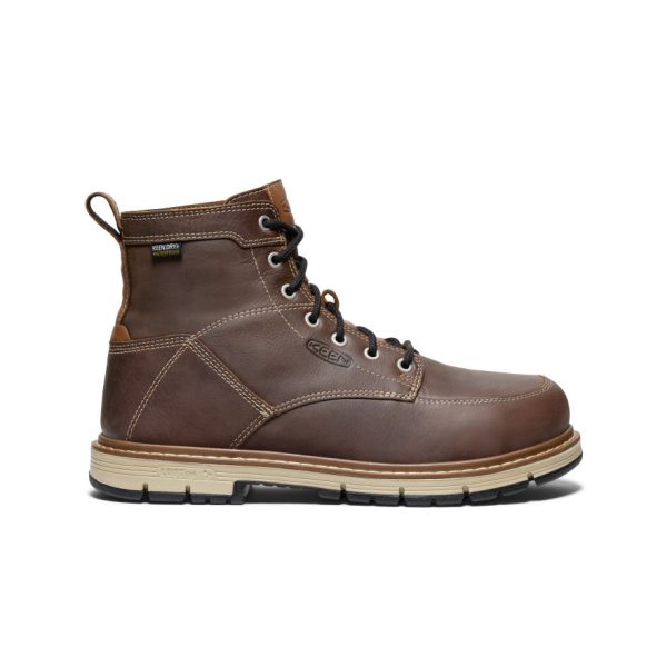 Men's San Jose 6 Waterproof 90?? Heel Boot (Aluminum Toe)  |  Bison/Black