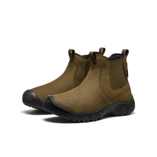 Women's Greta II Waterproof Chelsea | Dark Olive/Black