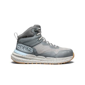 Women's Synchro Waterproof Work Boot (Carbon Toe) | Steel Grey/Gum